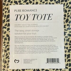 Pure Romance Hot Pink Toy Tote